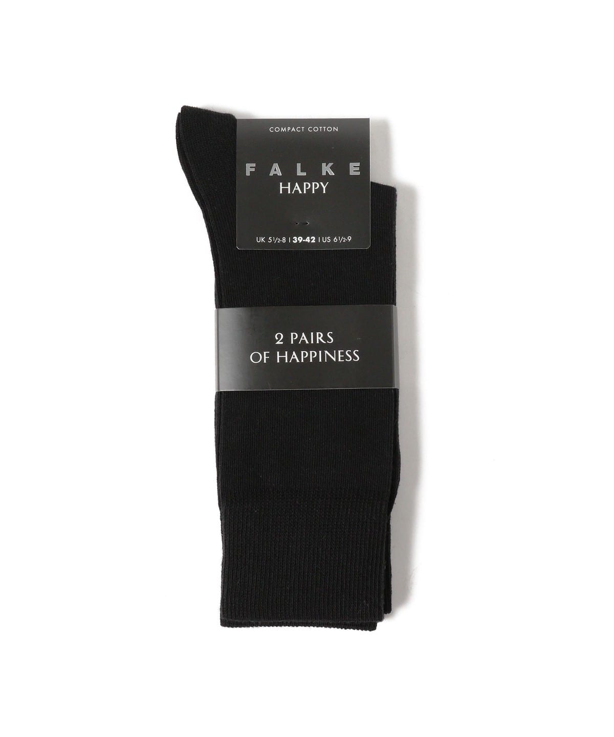 FALKE ファルケ / Happy 2-Pack Socks レッグウェア MEN BLACK(3000) 39-42 FALKE ファルケ / Happy 2-Pack Socks レッグウェア MEN BLACK(3000) 39-42