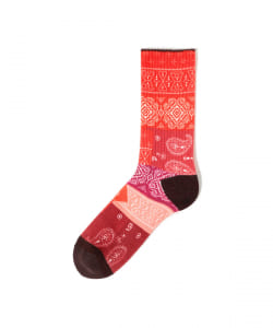 ▲ROSTER SOX × BEAMS / 別注 バンダナ パッチワーク ソックス