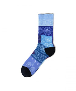 ▲ROSTER SOX × BEAMS / 別注 バンダナ パッチワーク ソックス