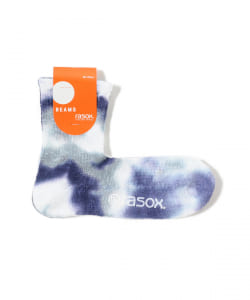 ▲rasox × BEAMS / 別注 Mid Tiedye Socks