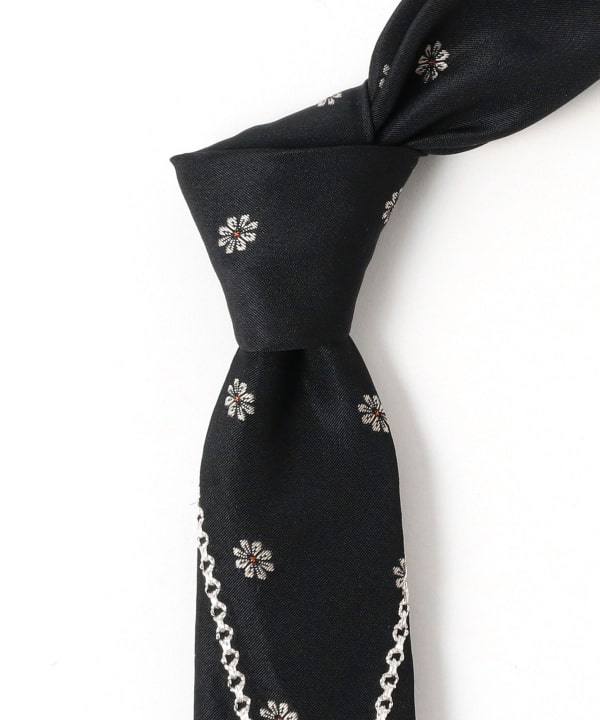 DAIRIKU / "Humming Bird"Embroidary Flower Tie