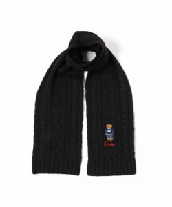 ▲POLO RALPH LAUREN / Polo Bear Cable-Knit Scarf
