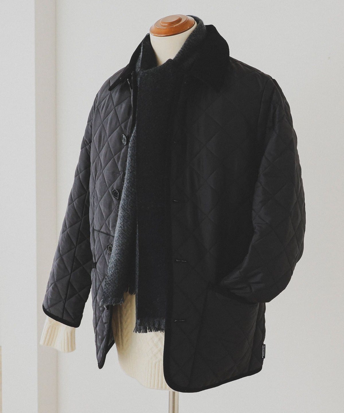 BEAMS（ビームス）リバーシブル カシミヤ 2トーン マフラー