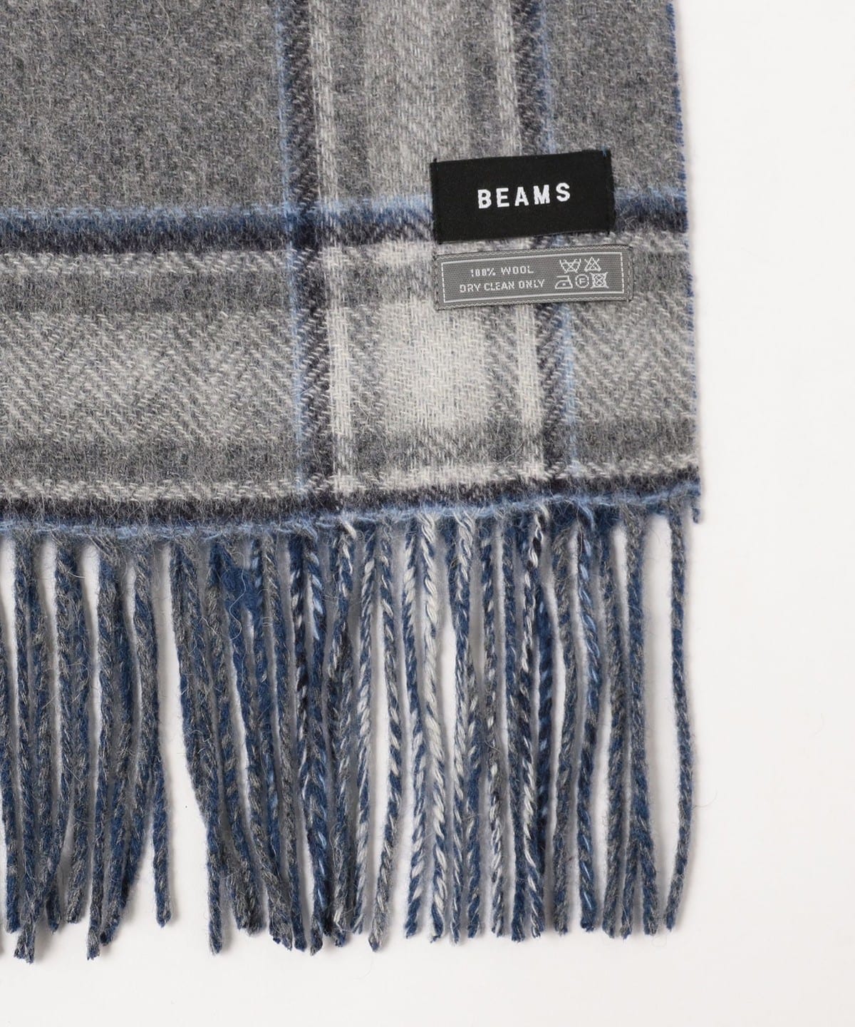 BEAMS（ビームス）グラデーション チェック マフラー（ファッション