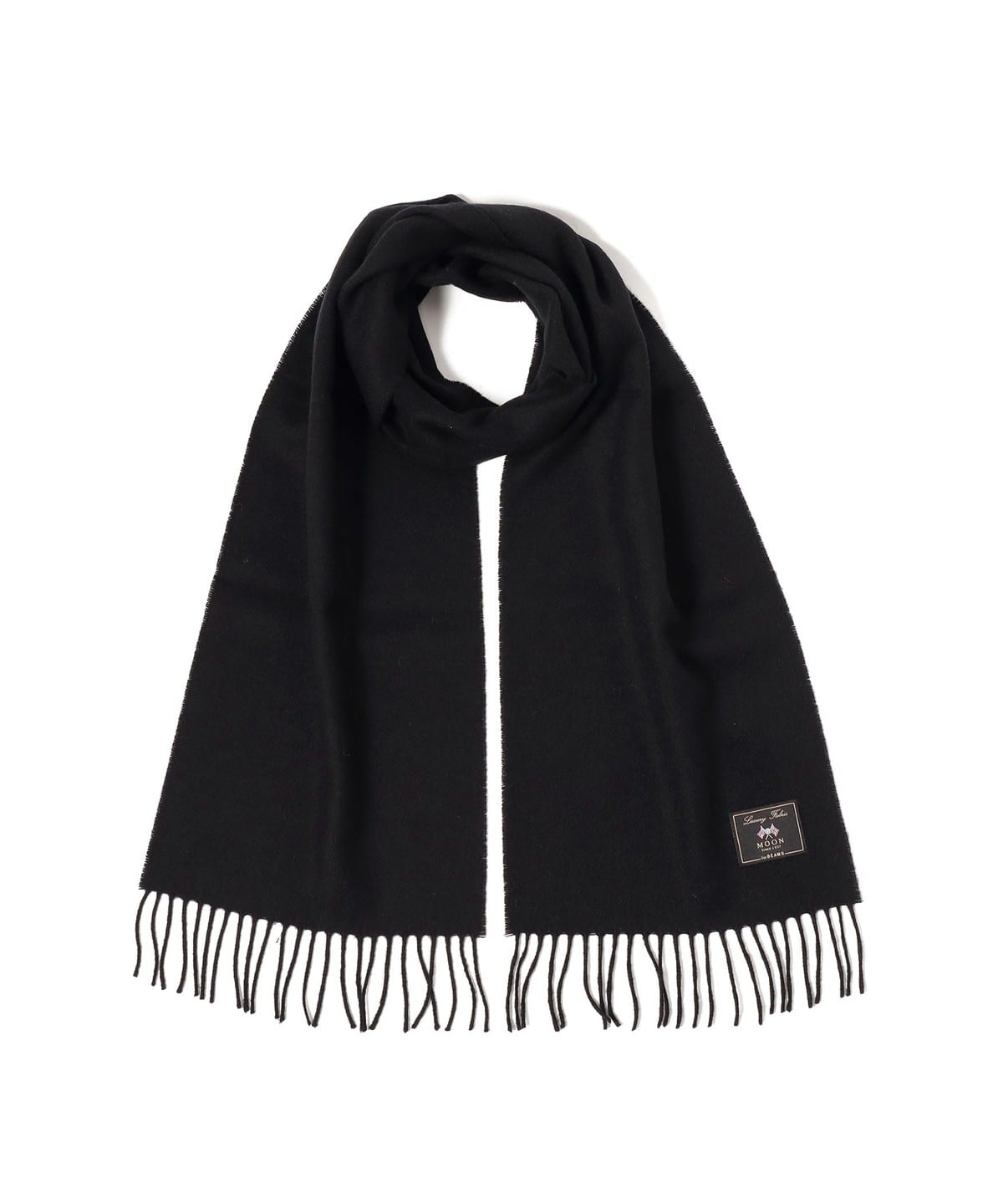 MOON / ソリッドマフラー ファッション雑貨 MEN BLACK ONE SIZE MOON / ソリッドマフラー ファッション雑貨 MEN BLACK ONE SIZE