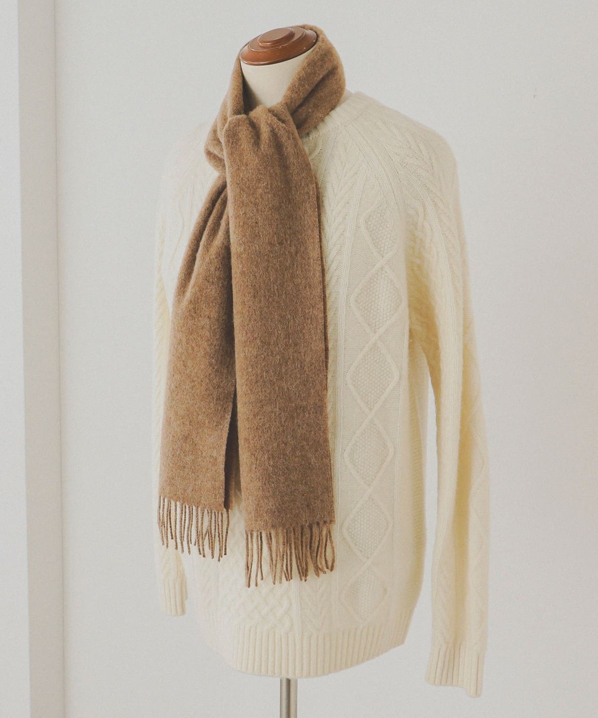 MOON / ソリッドマフラー ファッション雑貨 MEN CAMEL ONE SIZE MOON / ソリッドマフラー ファッション雑貨 MEN CAMEL ONE SIZE