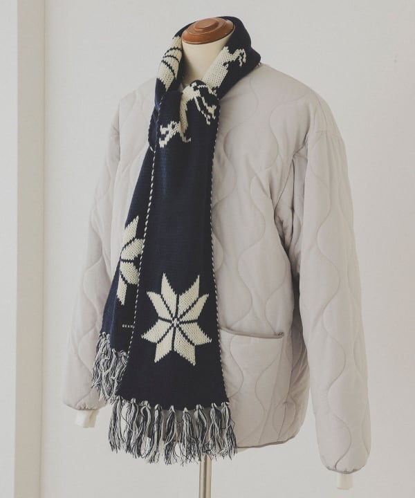 BEAMS（ビームス）リバーシブル カシミヤ 2トーン マフラー