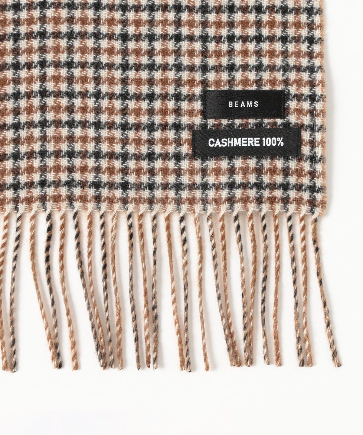 【極美品】BEAMS カシミヤ100% マフラー リバーシブル ビームス 黒 BEAMS（ビームス）カシミヤ リバーシブル マフラー（ファッション雑貨