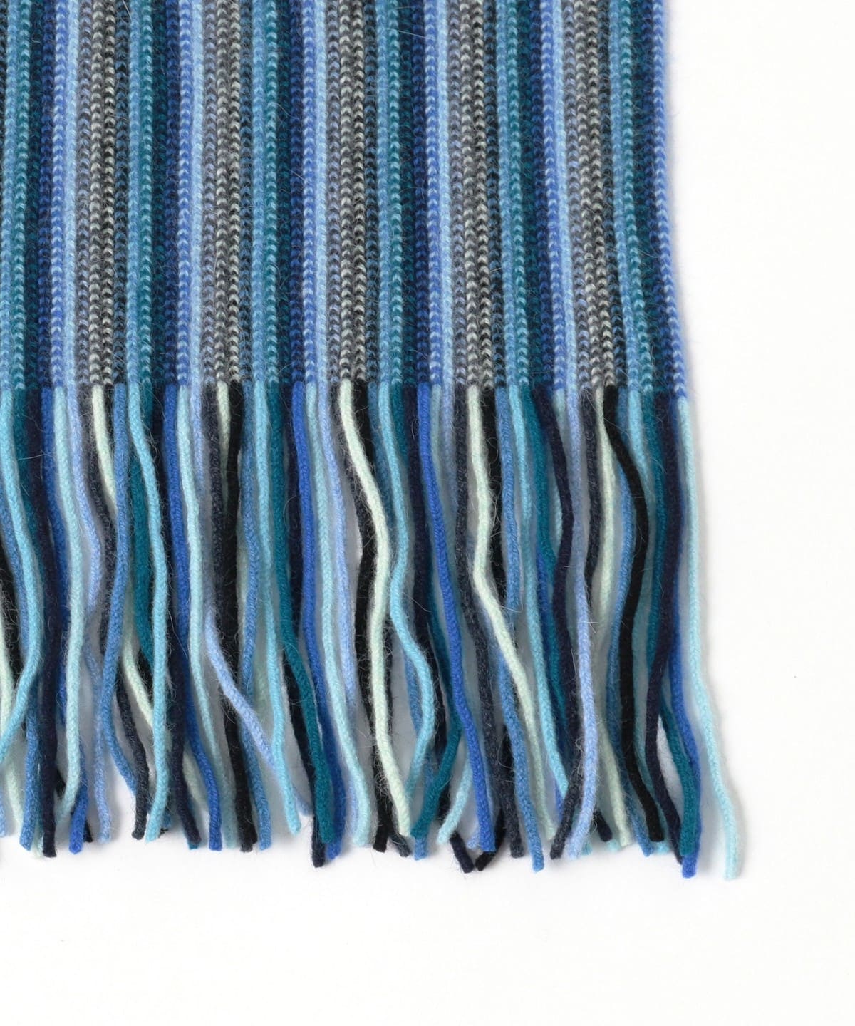 美品 ロバートマッキー スコットランド製 マフラー BEAMS（ビームス）【別注】ROBERT MACKIE / Multi Stripe Muffler