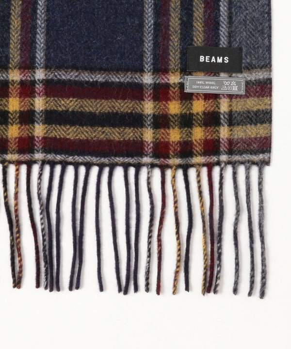 【新品】BEGG × BEAMS PLUS / 別注 タータンチェック柄マフラー 新品】BEGG × BEAMS PLUS / 別注 タータンチェック柄マフラー