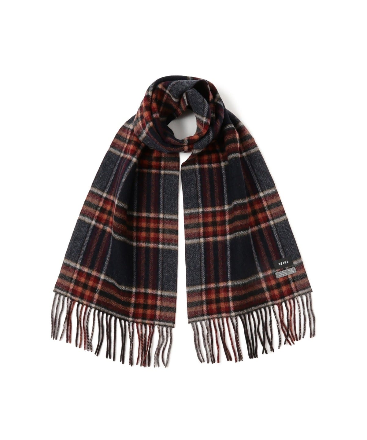 BEAMS（ビームス）グラデーション チェック マフラー（ファッション