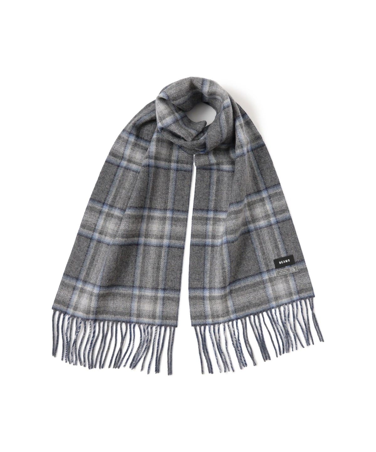 BEAMS（ビームス）グラデーション チェック マフラー（ファッション