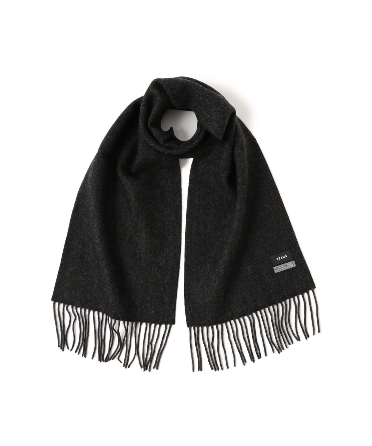 BEAMS（ビームス）ヘリンボーン リバーシブル マフラー（ファッション