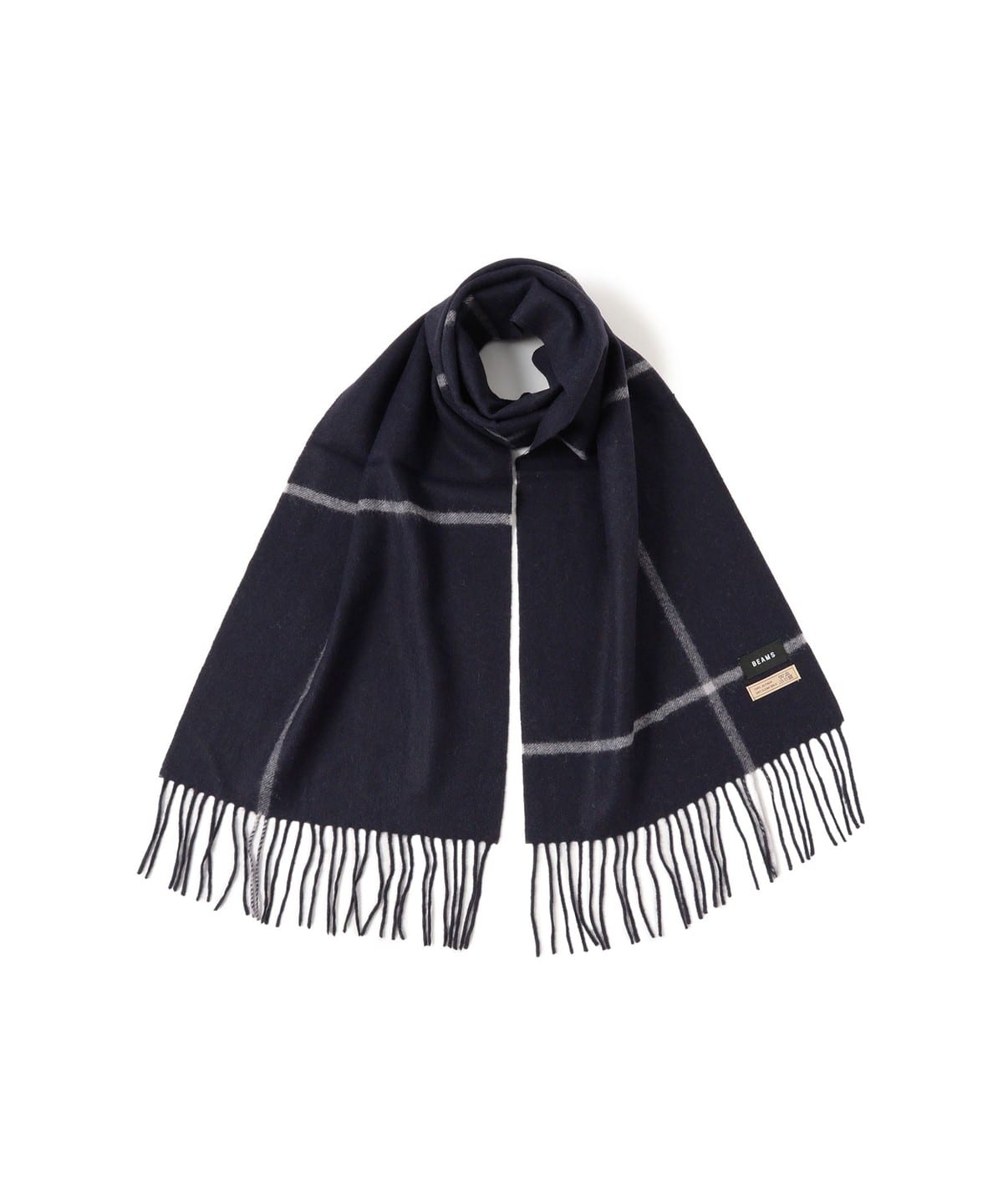 BEAMS（ビームス）ウィンドウペンチェック アルパカ マフラー