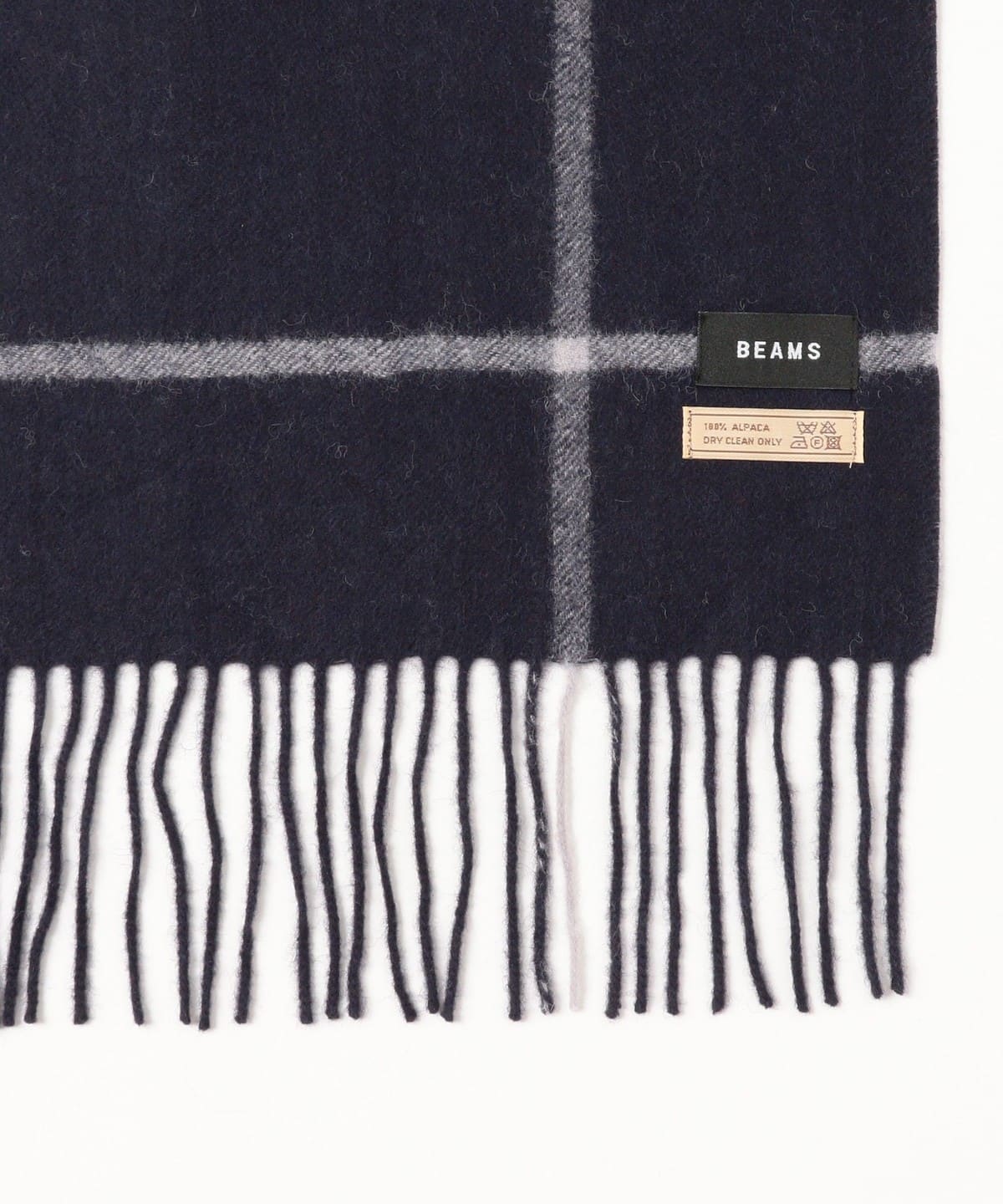 BEAMS（ビームス）ウィンドウペンチェック アルパカ マフラー