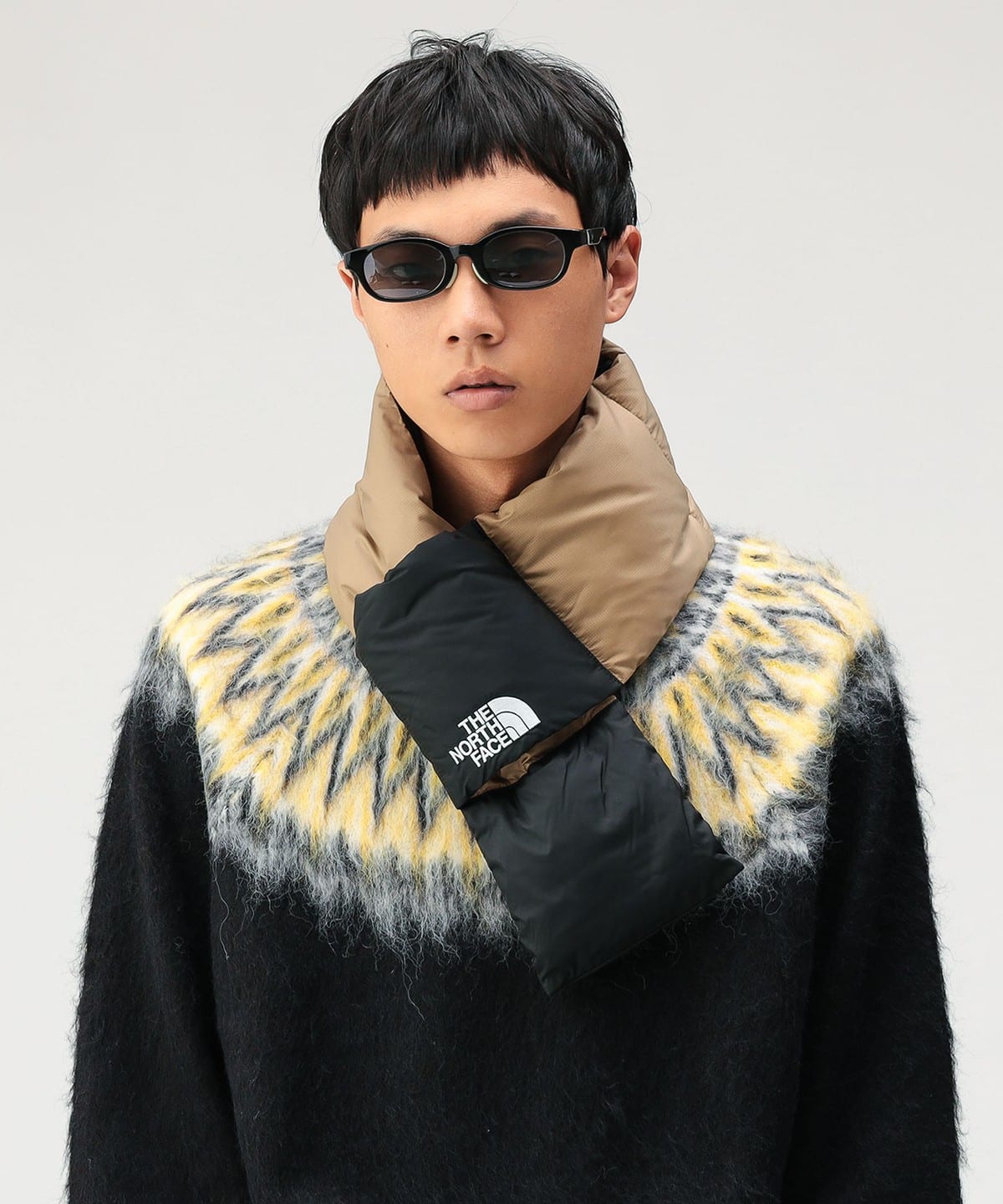 新品　ノースフェイス　ヌプシマフラー　グレー BEAMS（ビームス）THE NORTH FACE / ヌプシマフラー（ファッション雑貨