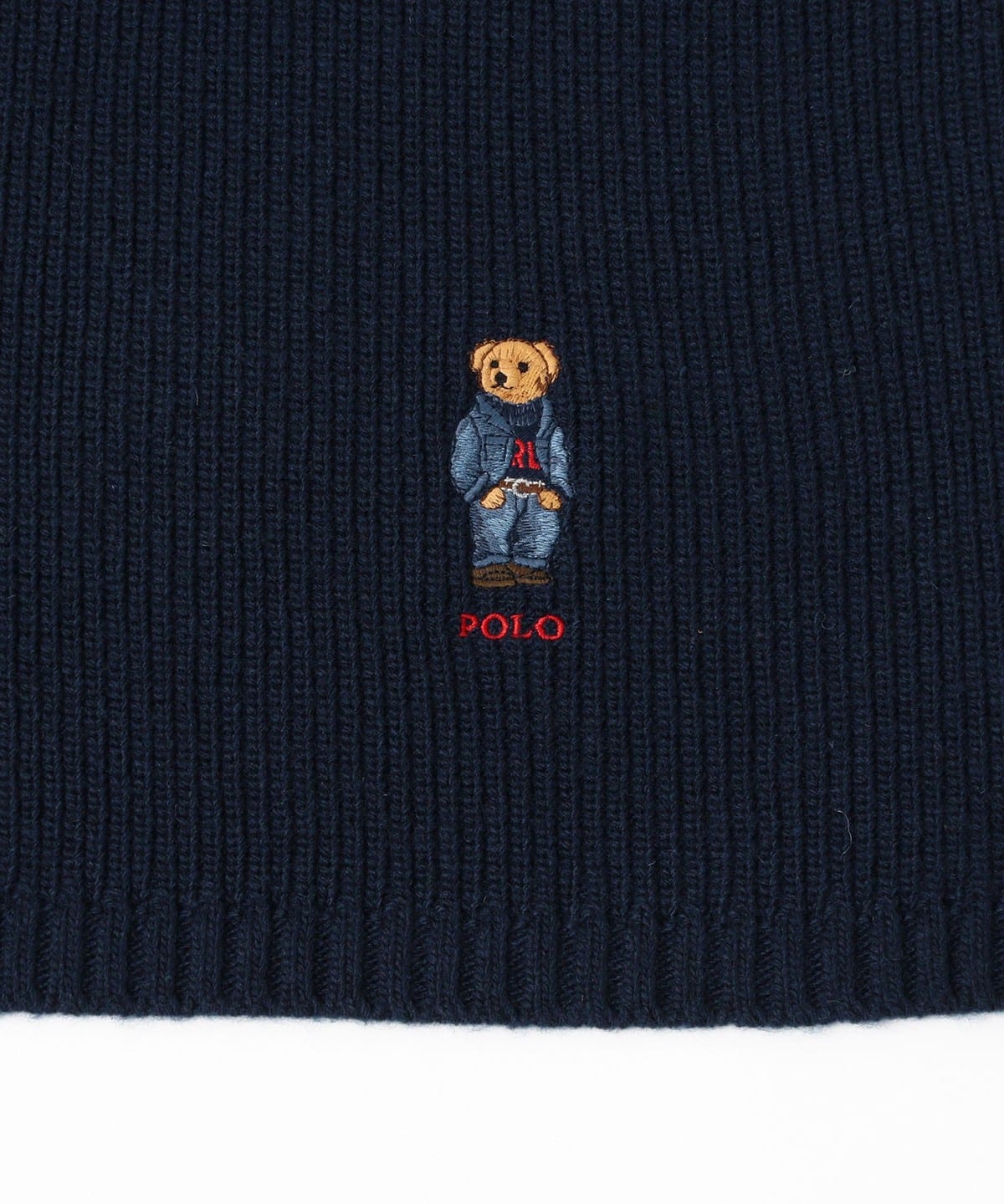 BEAMS（ビームス）POLO RALPH LAUREN / Solid Denim Bear Scarf