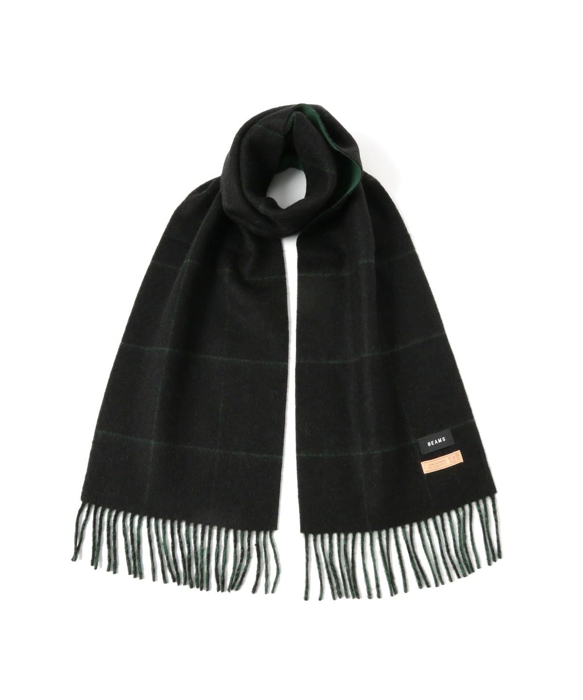 BEAMS（ビームス）カシミヤ ウィンドウペンチェック マフラー