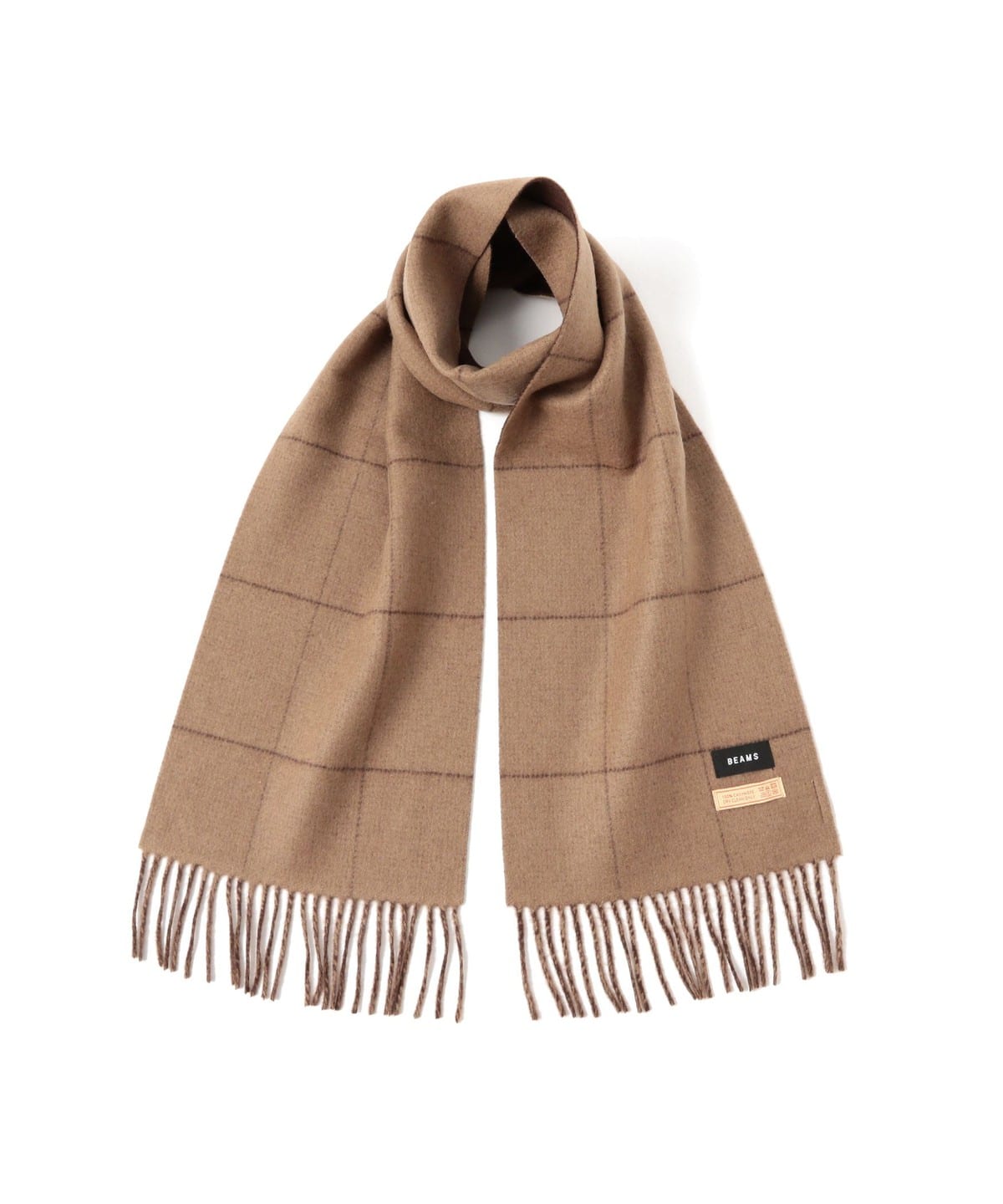 ドレイクスマフラービームスFカシミヤウインドウペーン BEAMS（ビームス）カシミヤ ウィンドウペンチェック マフラー