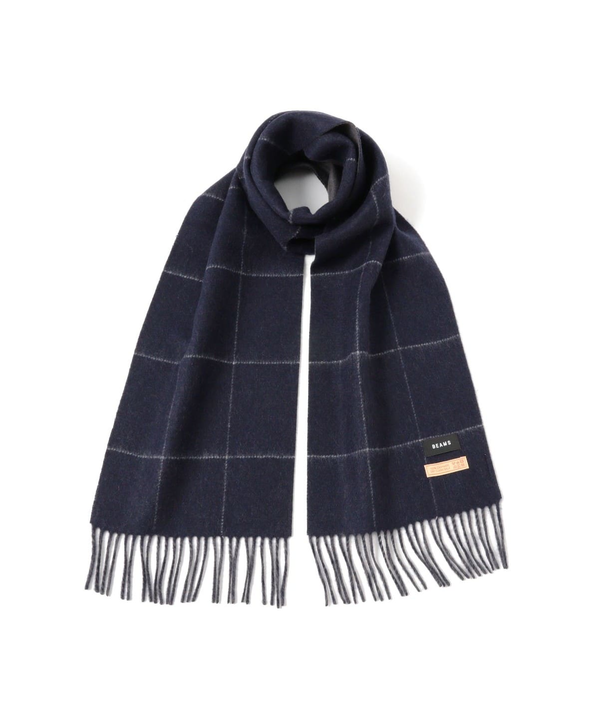 BEAMS bPr Cashmere ビームス カシミヤ マフラー 男女兼用 BEAMS（ビームス）カシミヤ ウィンドウペンチェック マフラー