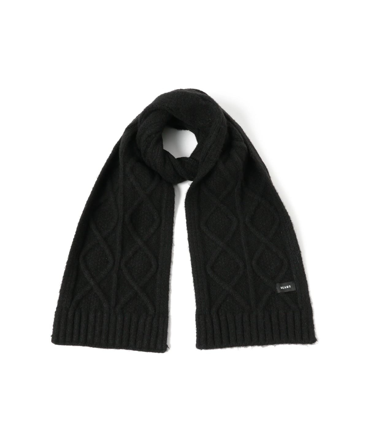 BEAMS（ビームス）ケーブルニット マフラー（ファッション雑貨