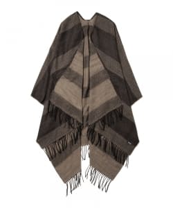 ▲BEAMS / ボーダー ポンチョストール