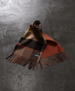 ▲BEAMS / バッファロー チェック リバーシブル マフラー