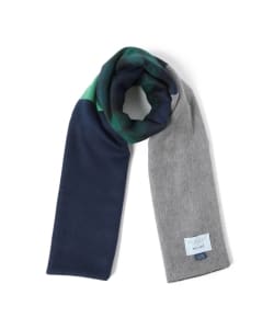 ▲BEGG & CO × BEAMS PLUS / 別注 SIDE PATCHWORK マフラー