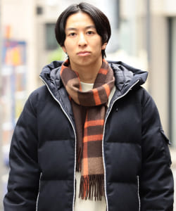 beee/ Check Reversible Cashmere Muffler