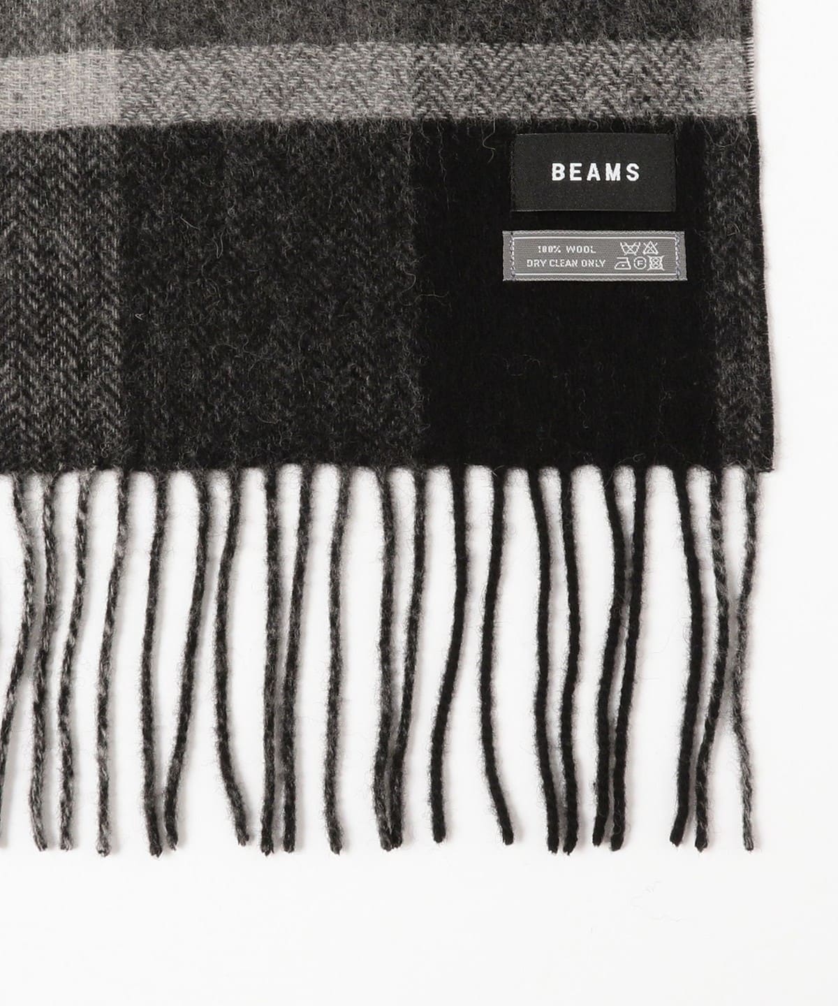BEAMS（ビームス）ブロックチェック リバーシブル マフラー