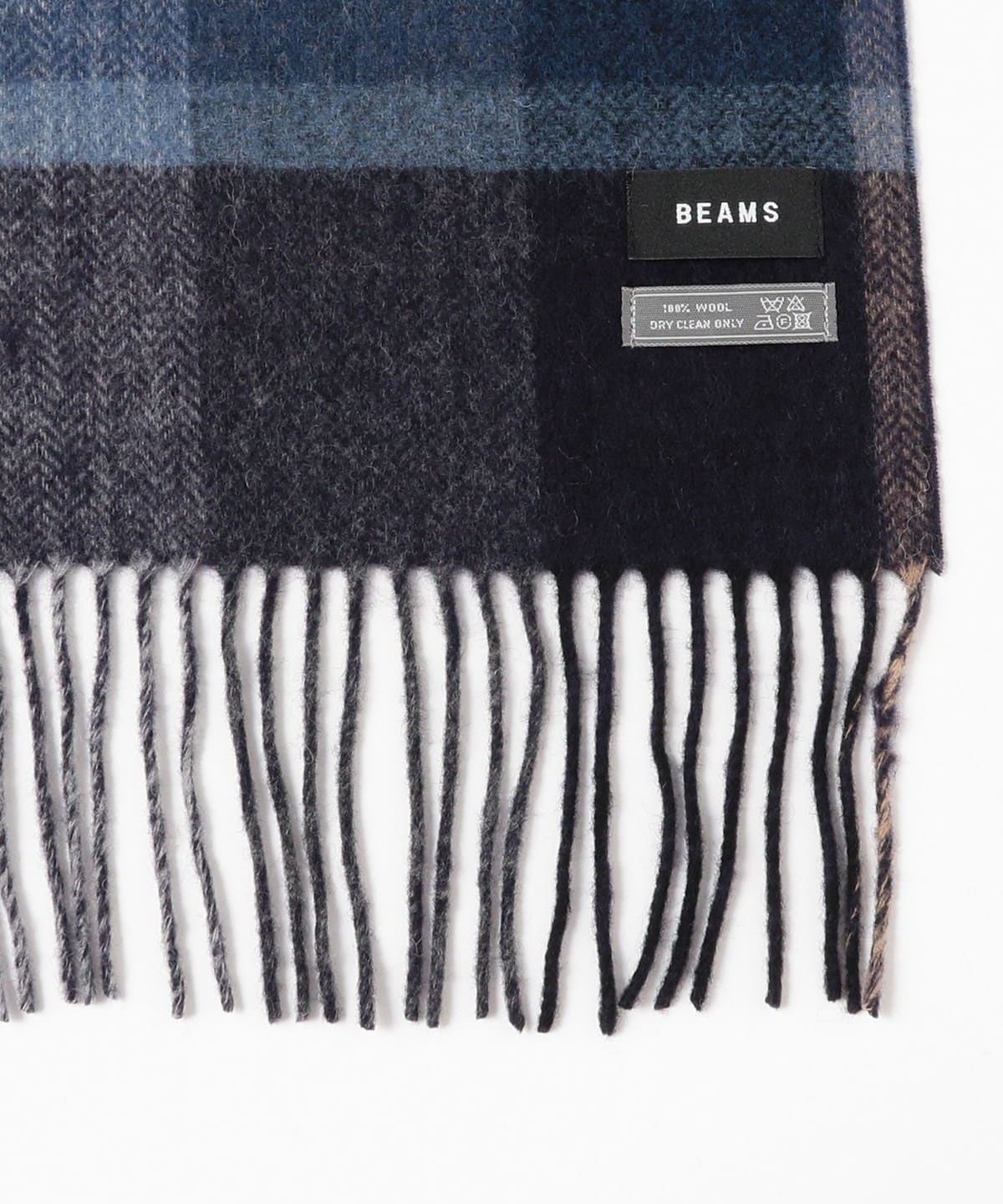 BEAMS（ビームス）ブロックチェック リバーシブル マフラー