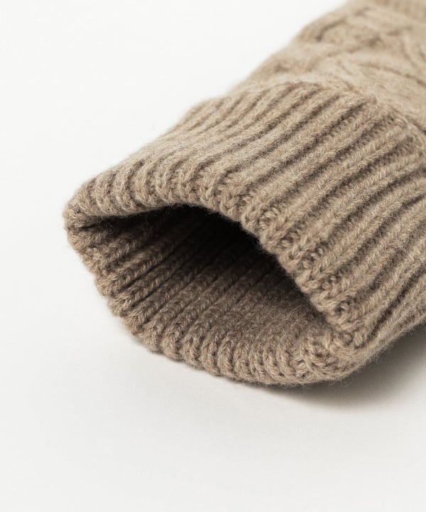 （響奇）ニットグローブ BEAMS（ビームス）ケーブル ニット グローブ（タッチパネル対応