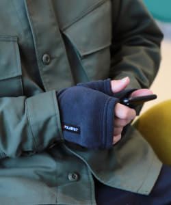 ■BEAMS / POLARTEC(R) フリース フィンガーカットグローブ