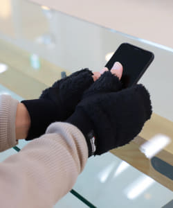 BEAMS / Fur Fingerless Glove
