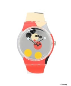 Swatch / New Gent "MIRROR SPOT MICKEY MOUSE" 2針ウォッチ