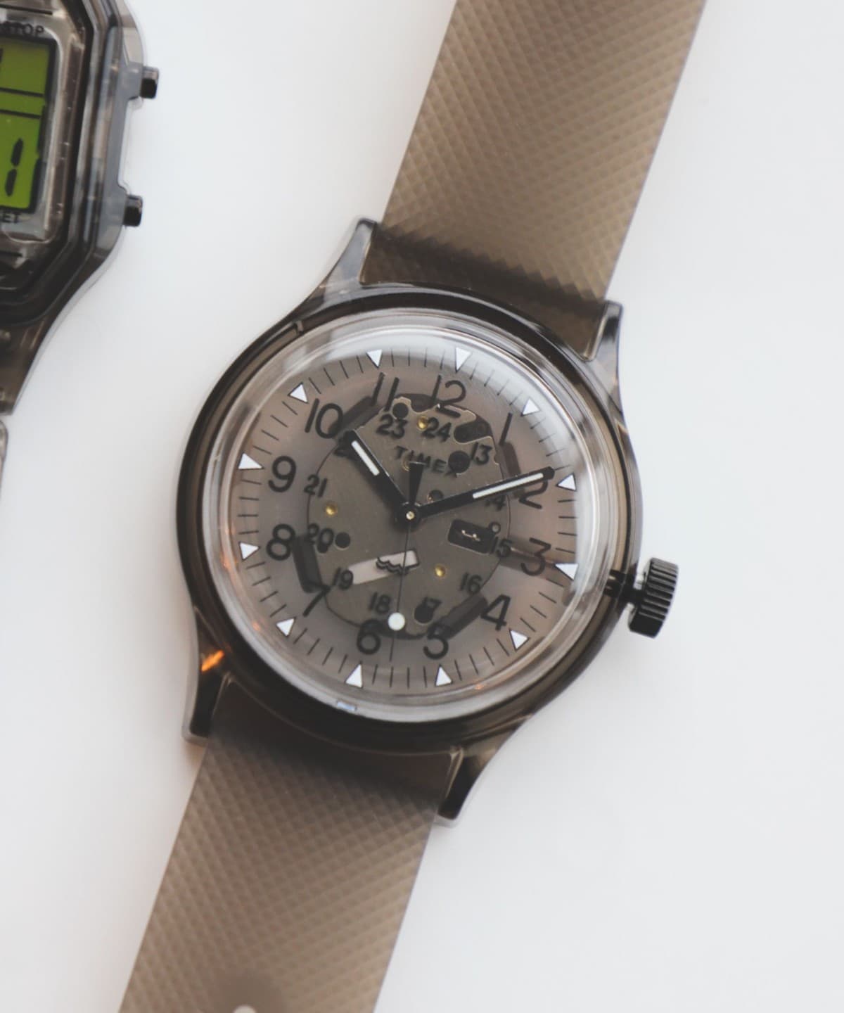 Beams ビームス Timex Beams 別注 Original Camper ブラック スケルトン 3針ウォッチ 時計 腕時計 通販 Beams