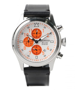 ▲JACK MASON / Rescue Orange AVIATION JM-A102-407 JAPAN LIMITED EDITION クロノグラフ ウォッチ