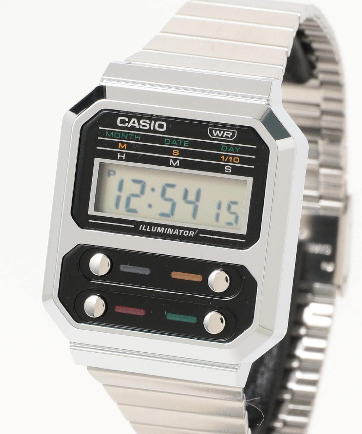 BEAMS（ビームス）CASIO / A100WE-1AJF デジタルウォッチ シルバー