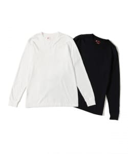 【別注】Hanes / Japan Fit Long Sleeve T-shirts 2 Pieces