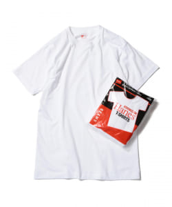 ▲【アウトレット】Hanes × BEAMS / 別注 赤ラベル パックTシャツ（3枚組）