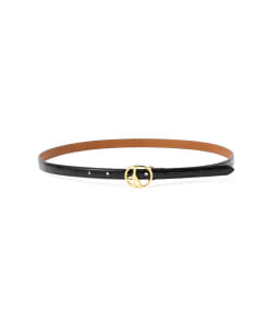 ▲NEEDLES / Peace Buckle Narrow Belt - Crocodile Embossed Leather