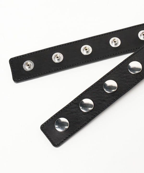 BEAMS Dairiku / Studs Velt with Holder Bag (Fashion BEAMS BEAMS Dairiku / Studs Velt with Holder Bag (Fashion BEAMS