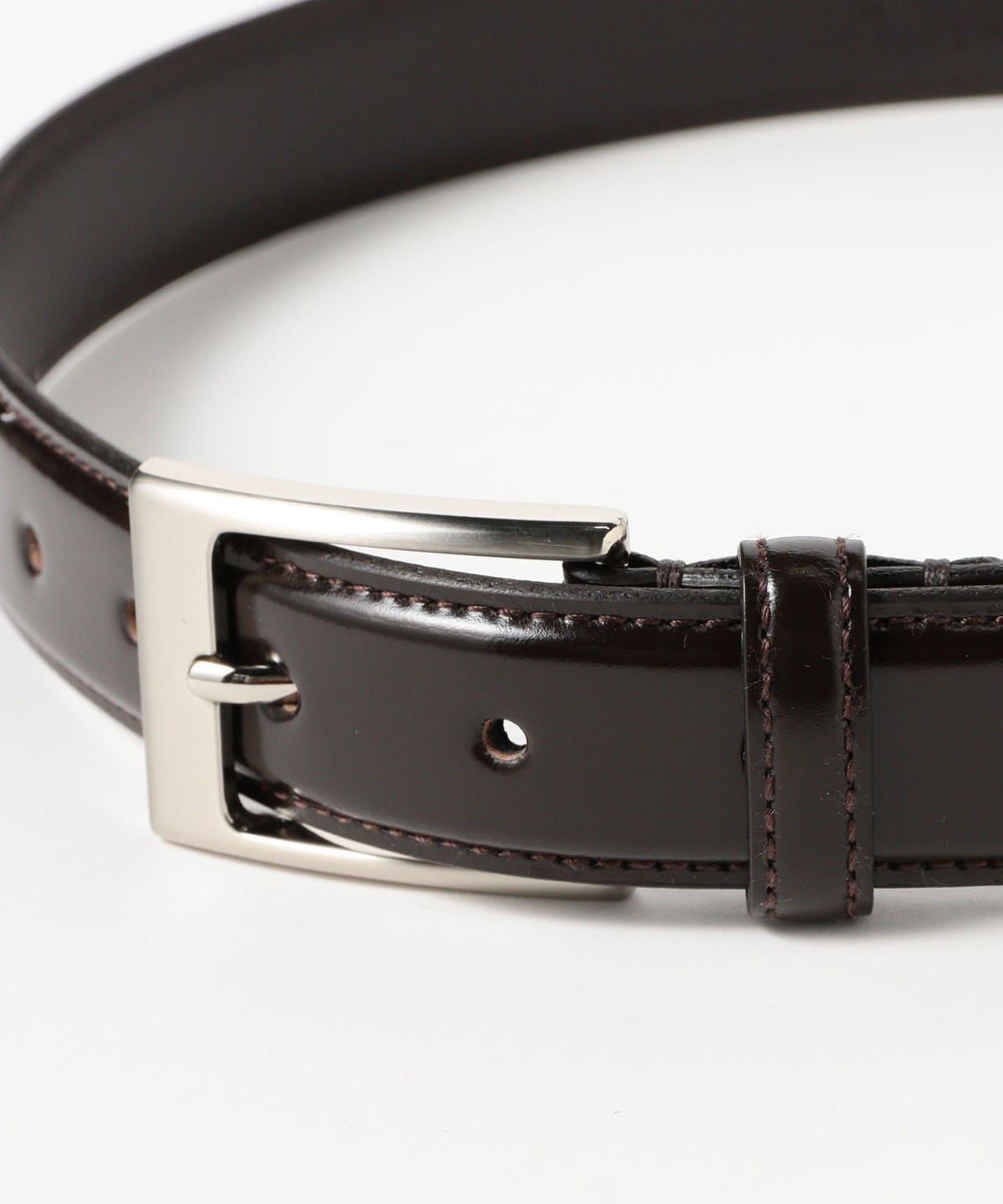 International Gallery BEAMS レザーベルト シルバー