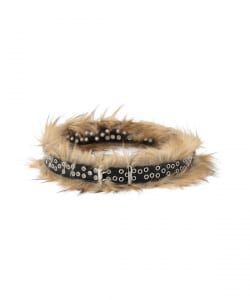 Racer Worldwide / Faux Fur Leather Belt