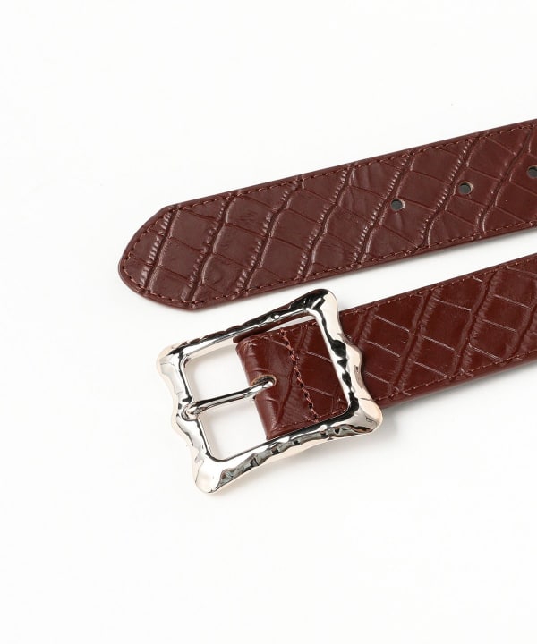 BEAMS（ビームス）FUTURE ARCHIVE / CROCO LEATHER BELT