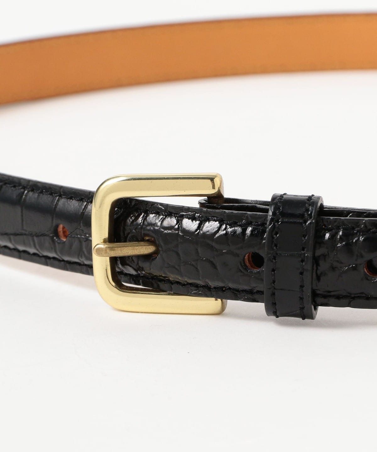 BEAMS（ビームス）SCYE / Press Croco Dress Belt（ファッション雑貨