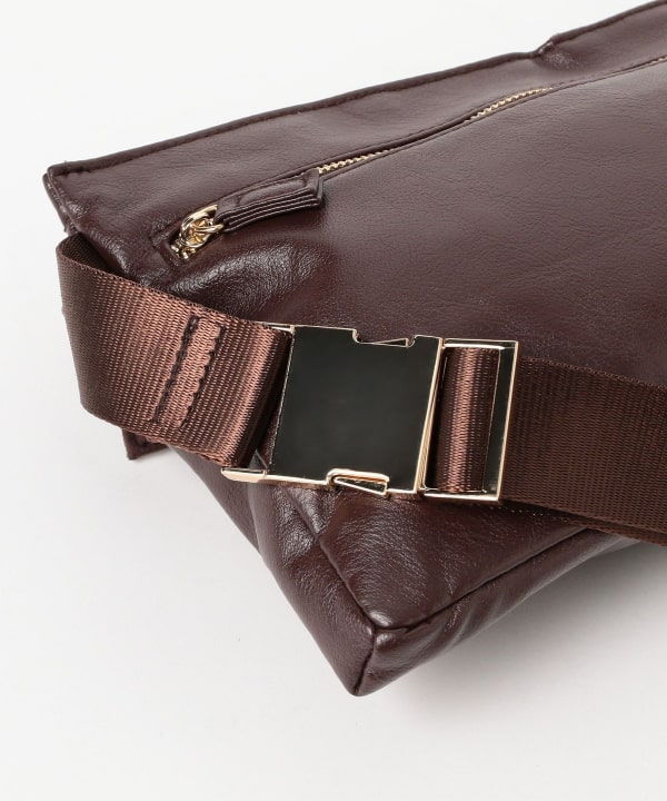 Synthetic leather belt bag