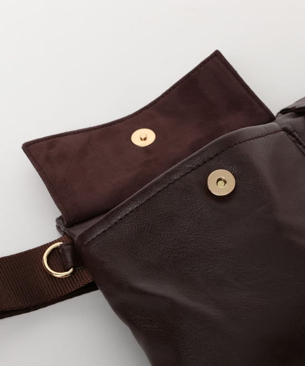 Synthetic leather belt bag