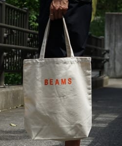▲BEAMS / BEAMSロゴ トートバッグ