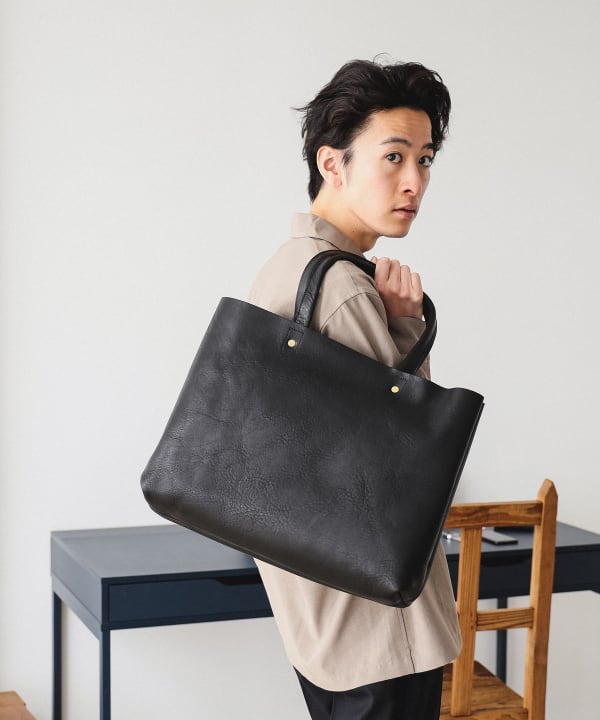 トートバッグ　SLOW×BEAMS / 別注 Bono Tote  栃木レザー